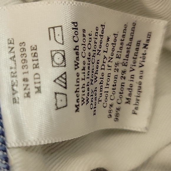 Everlane Womens Classic Ankle Blue Jeans Sz 28. - Picture 4 of 4